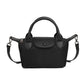 Women's Canvas Plaid Leather High Sense Fashion Shoulder Bags