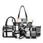 Women's Classy Fashion Check Korean Style Crossbody Bags