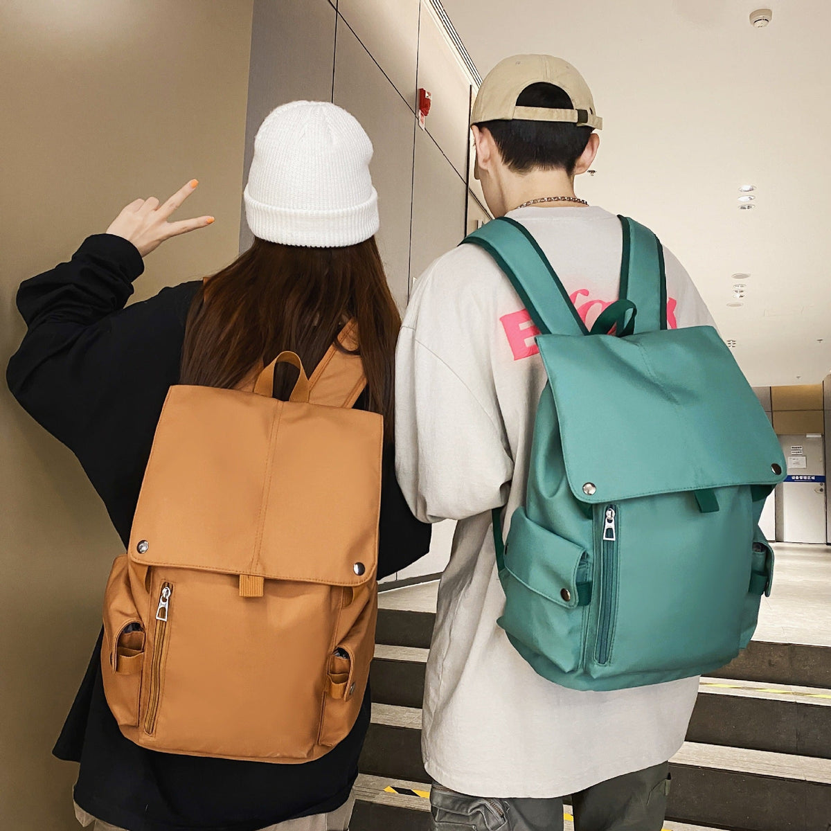 Fashion Lightweight College Large Capacity Simple Backpacks