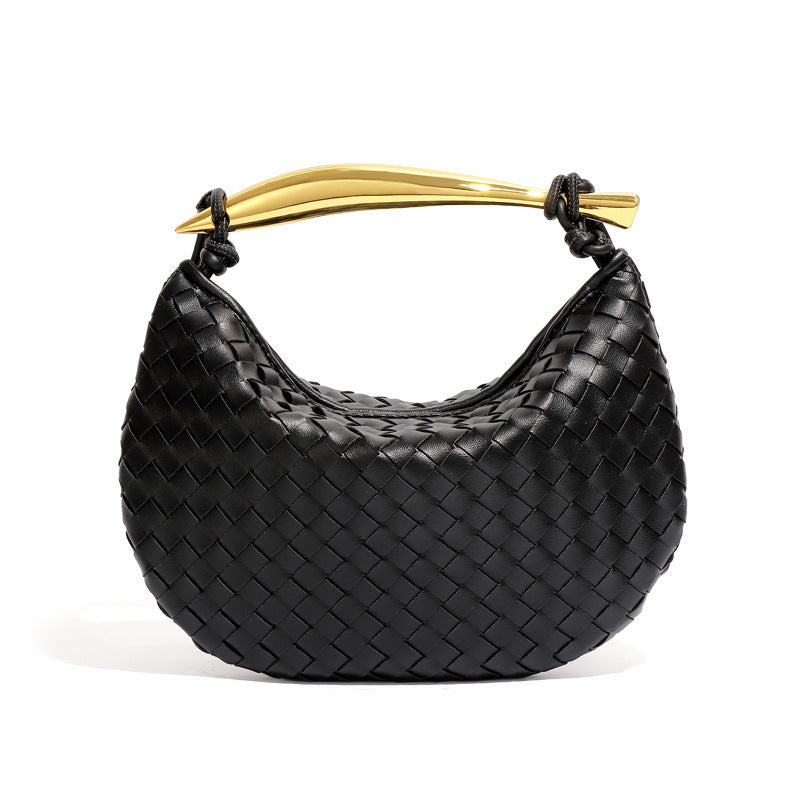 Women's Woven Sardine Simple Fashion Metal Portable Shoulder Bags