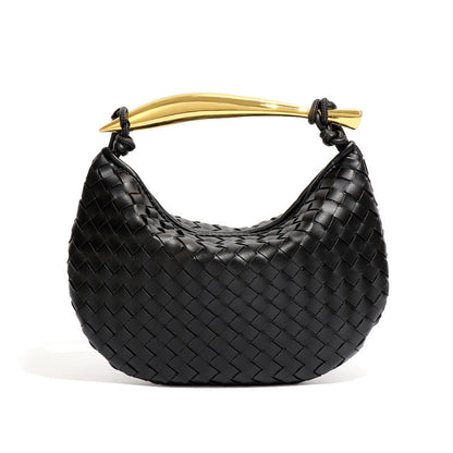 Women's Woven Sardine Simple Fashion Metal Portable Shoulder Bags