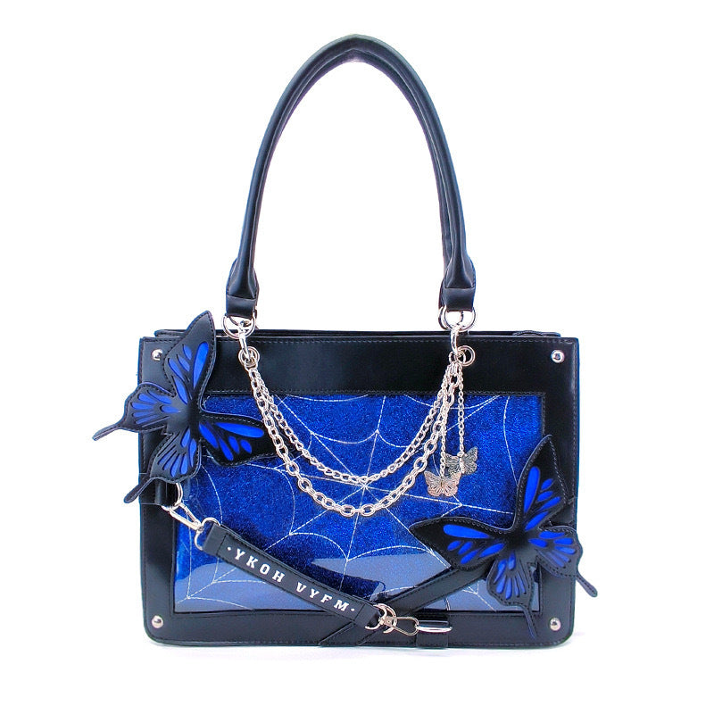 Sier Labyrinth Butterfly Cartoon Cross Body Tote Bags