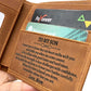Men's Retro Crazy Horse Leather Genuine Laser Men's Wallets