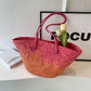Straw Large Capacity French Hand-woven Holiday Crossbody Bags
