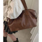 Retro High-grade Large Capacity Simple Pillow Shoulder Bags
