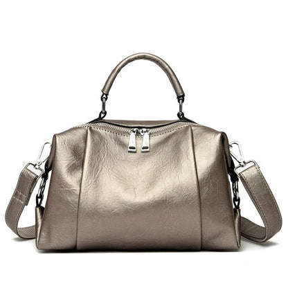 Women's Stylish Double Compartment Zipper Design Large Small Square Bags