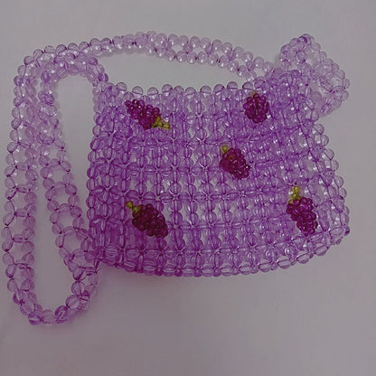 Beaded Beads Pearl Orange Juice Fairy Handmade Handbags