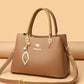 Women's Soft Leather Large Capacity Fashion Mom Handbags