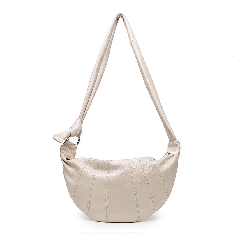Women's Genuine Leather Croissant Soft Idle Style Waist Packs