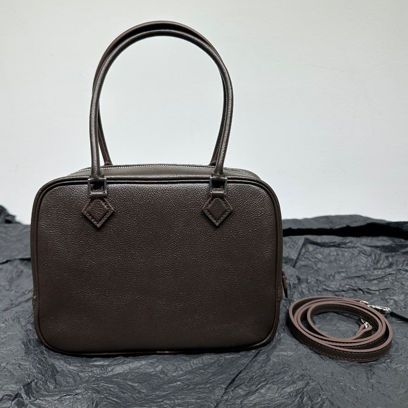 Women's First Layer Cowhide Leather Feather Retro Handbags