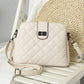 Women's Genuine Leather Fashion Rhombus Large Capacity Crossbody Bags