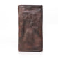 Men's Layer Cowhide Handmade Distressed Pleated Long Men's Wallets