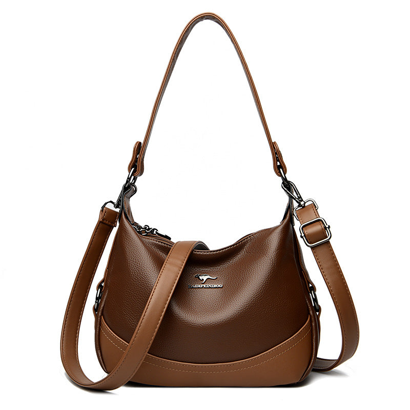 Women's Fashion Classy Mom Female Contrast Color Shoulder Bags