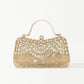 Women's Rhinestone Diamond Flash Tassel Portable Chain Box Evening Bags