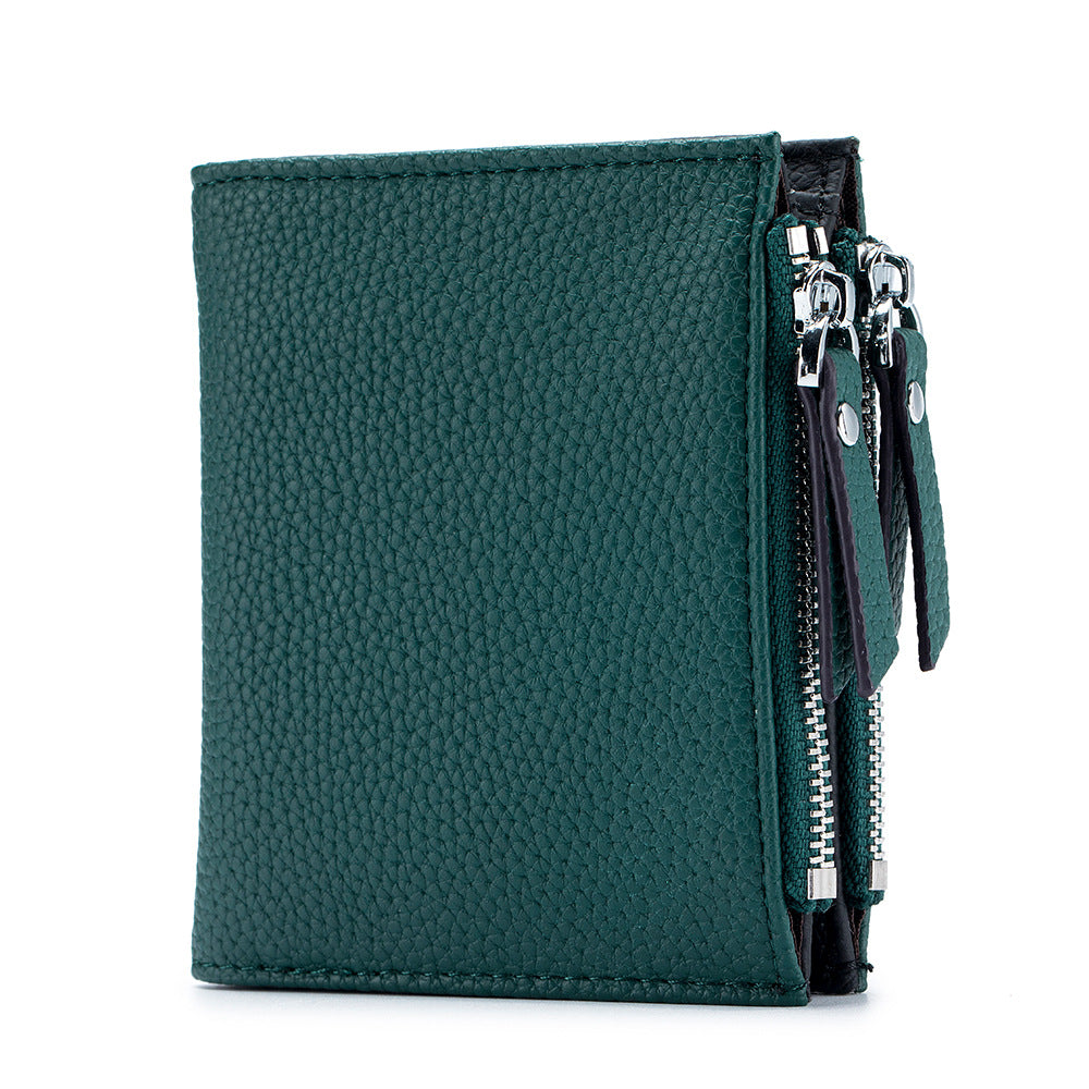 Women's & Men's & Leather Short Large Capacity Fashion Ladies Wallets