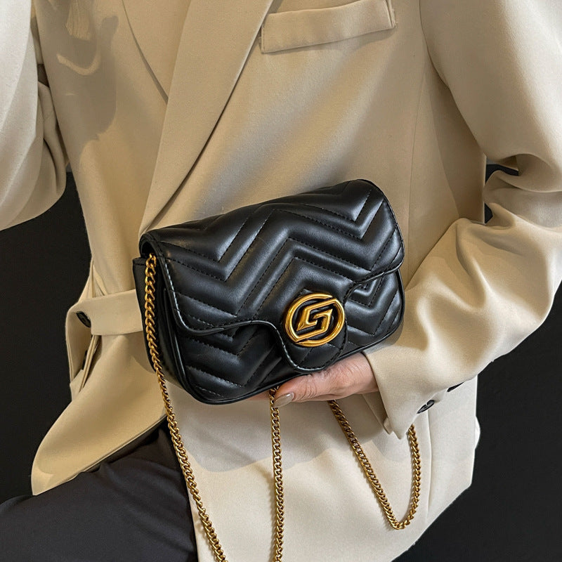 Spring Classic Style Chain Versatile Texture Crossbody Bags