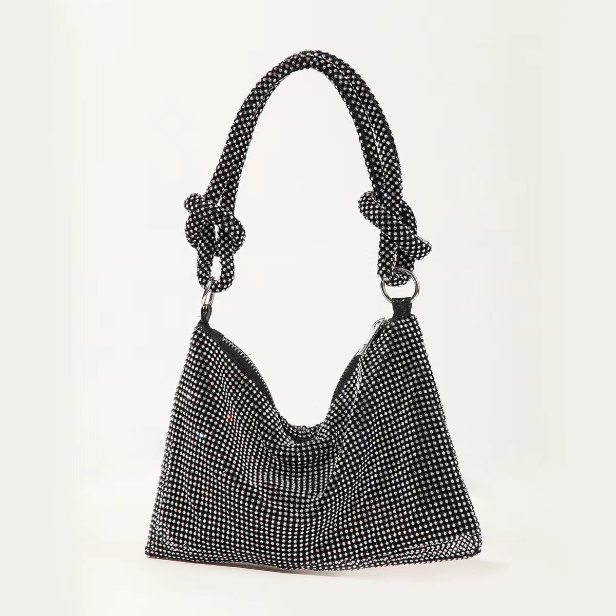 Tide Flash Knotted Rhinestone Handmade Underarm Evening Bags
