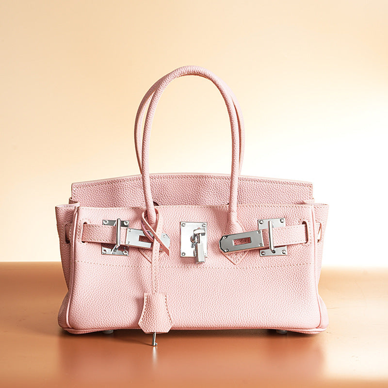 Women's Leather Sier Portable First Layer Cattlehide Fashion Handbags
