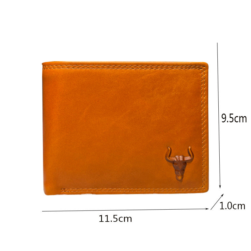 Men's Loose-leaf Multiple Slots Large Capacity Retro Men's Wallets