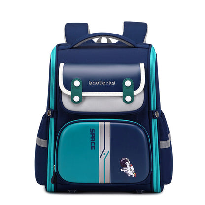 Women's & Men's & Light Tide British Burden Reduction Spine Elementary School Students' Schoolbags