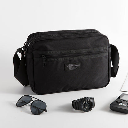 Men's Trendy Leisure Cargo Style Canvas Green Men's Shoulder Bags