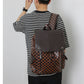 Men's Plaid Fashionable Business Large Capacity Computer Backpacks