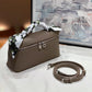 Women's Cowhide Lunch Box Fashion One High Shoulder Bags