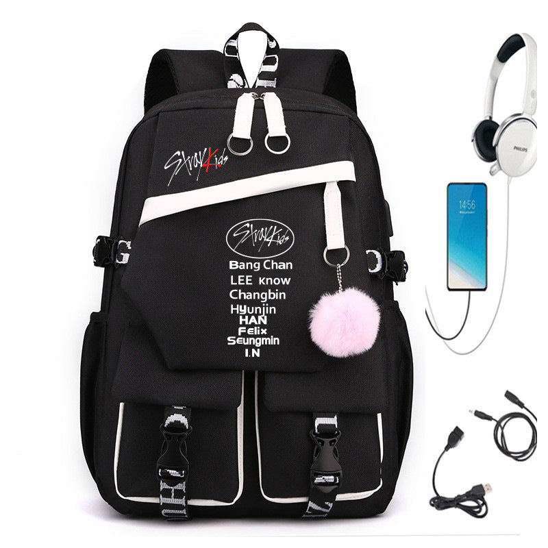 Campus High Quality Cartoon Male Junior Large Backpacks