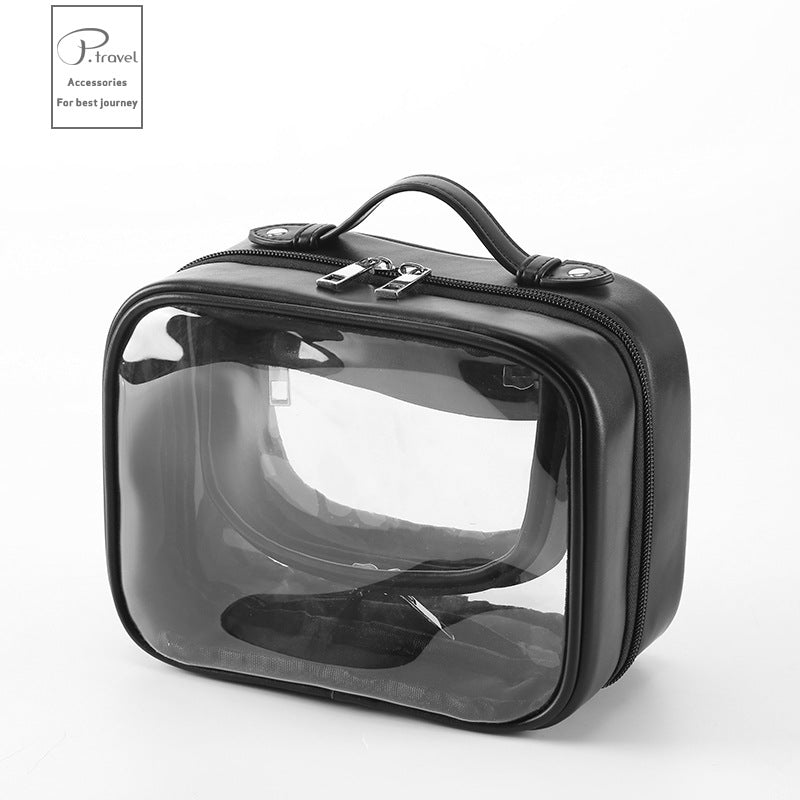 Women's Large Capacity Wash Waterproof Portable Partition Cosmetic Bags