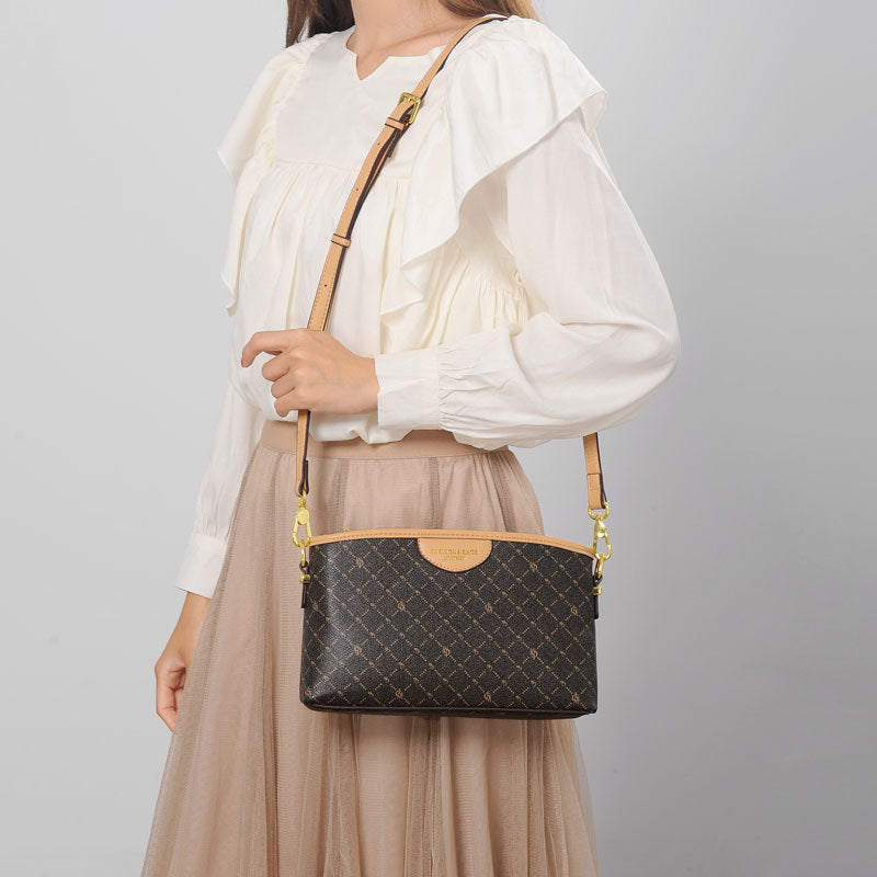 Women's Fashion Underarm Retro Printing Stylish Crossbody Bags