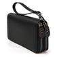 Men's Crazy Horse Leather Long Real Zipper Cowhide Men's Wallets