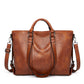 Women's Large Capacity Retro Oil Wax Skin Tote Bags