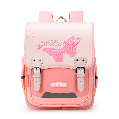 One Two Level Spine Protection Lightweight Elementary School Students' Schoolbags