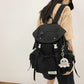 Men's Capacity Solid Color Trendy College Couple Backpacks