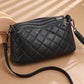 Women's First Layer Cowhide Diamond Embroidery Thread Crossbody Bags