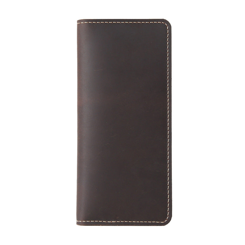 Men's Horse First Layer Cowhide Long Genuine Men's Wallets