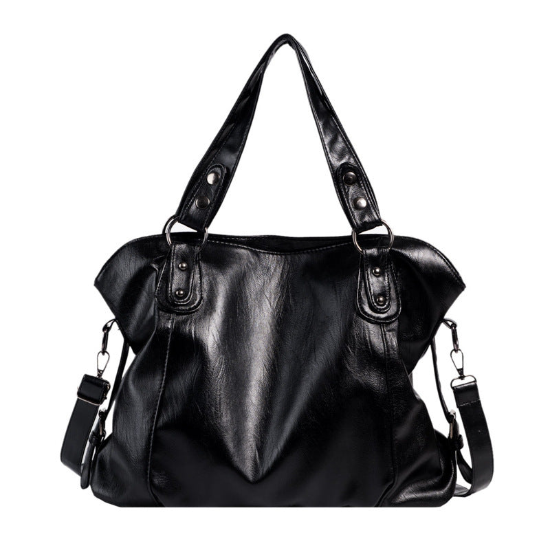 Women's Fashion Fashionable Large Simple Capacity Canvas Korean Style Commute Shoulder Bags