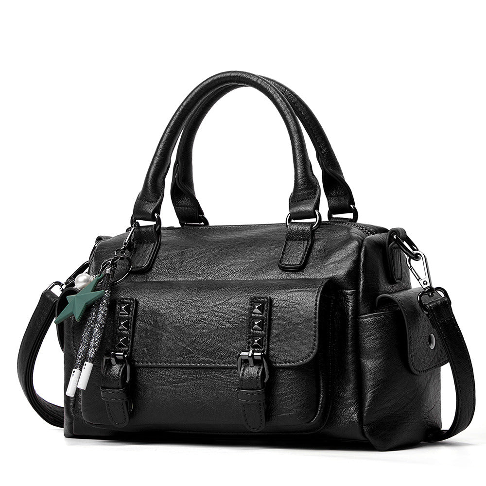 Women's Large Capacity Willow Fashion Soft Leather Bags