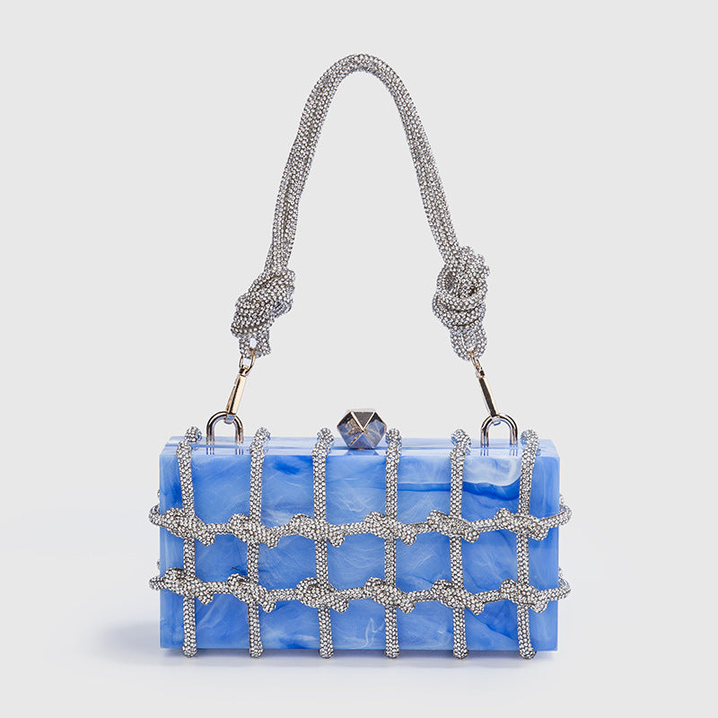 Storage Box Banquet Handcraft Braiding Rope Small Square Bags