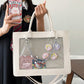 Women's Transparent Barlow Medium Food Volume Cartoon Large Crossbody Bags