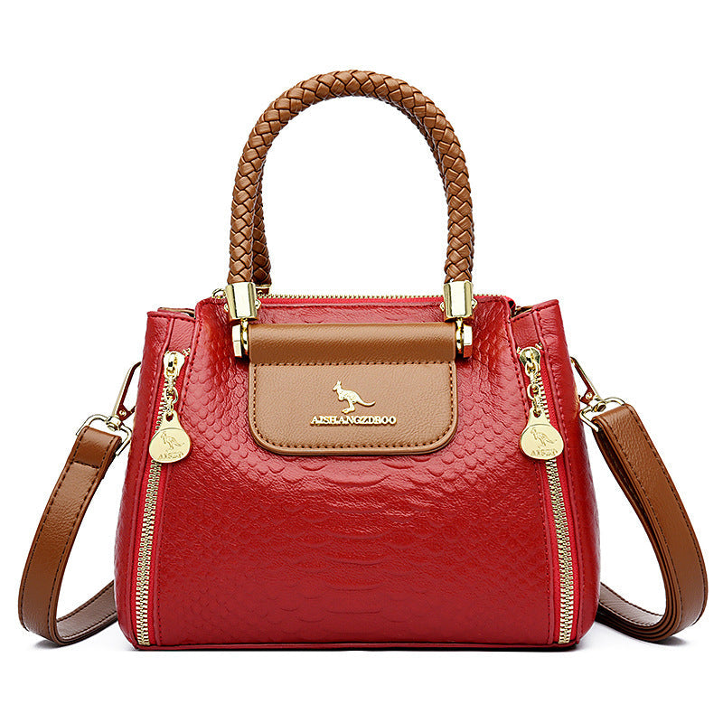High-grade Large Capacity Mother Crocodile Pattern Crossbody Bags