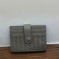 Women's & Men's & Sheepskin Leather Hand-woven Bank Woven Card Holder