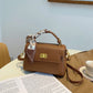 Women's Stylish Soft Leather Fashion Portable Small Square Bags