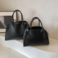 Retro Solid Color Large Capacity Portable Handbags