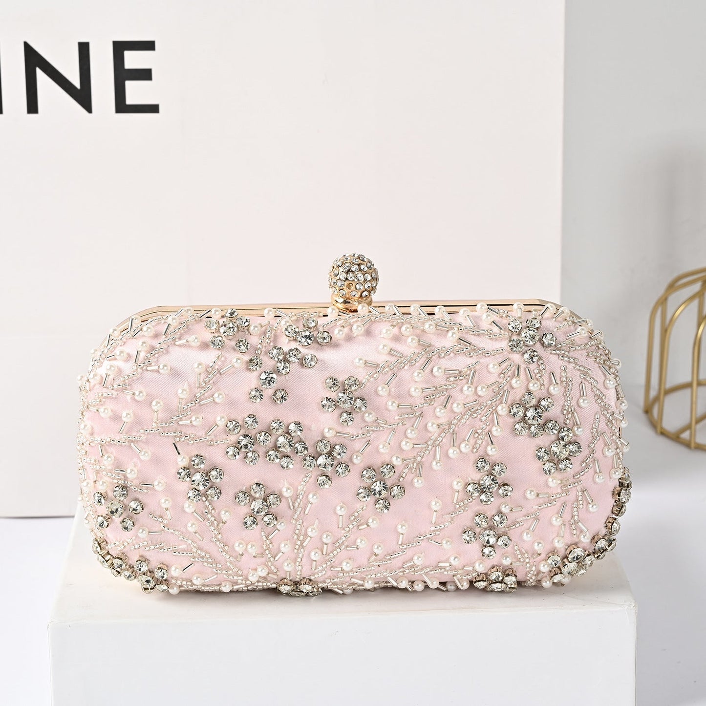 Diamond Pearl Handmade Beaded Light Luxury Handbags