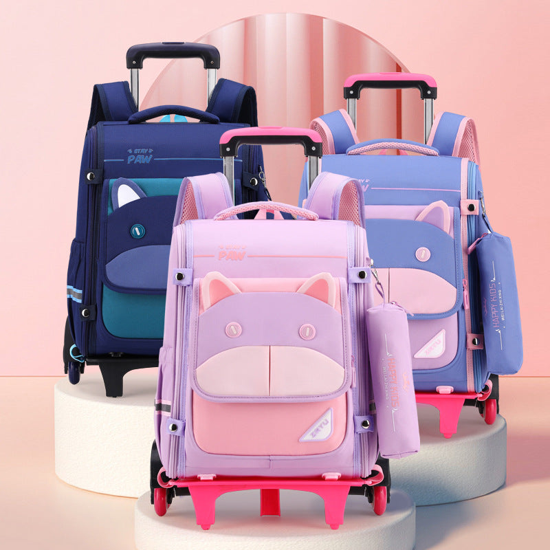 Women's & Men's Natural Fish Full Open Space Primary Grade Elementary School Students' Schoolbags