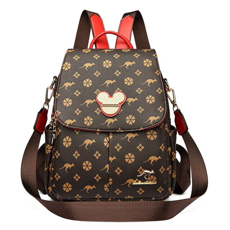 Women's Korean Style Presbyopic Fashion Large Capacity Backpacks