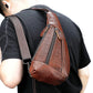 Men's Attractive Summer Leather Hanging Fashion Men's Chest Bags