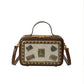 Women's High-grade Retro Badge Box Fashionable Handmade Small Square Bags