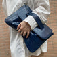 Pattern Strap Clutch Large Capacity File Handbags